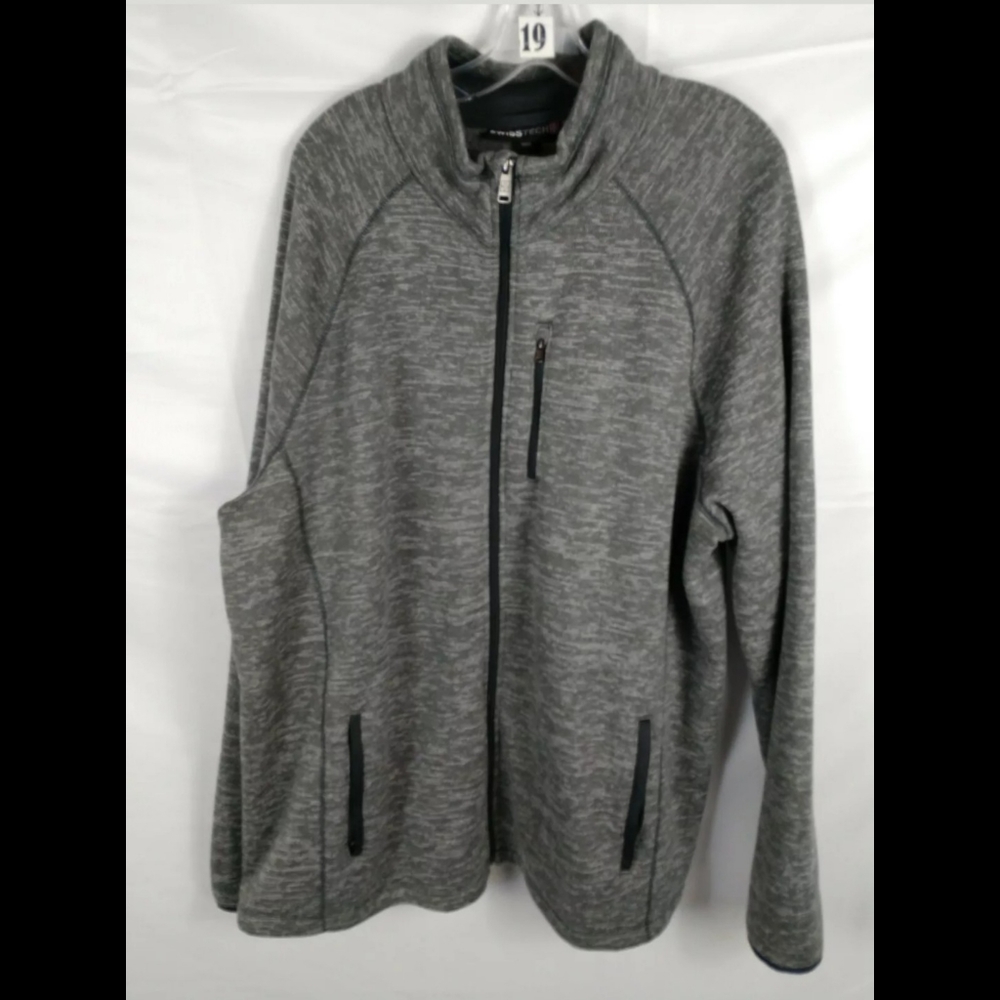 SWISS TECH BETTER SWEATER ZIP FRONT JACKET MENS